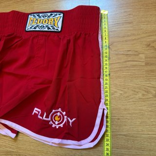 Pantalones cortos Muay Thai FLUORY Rojos