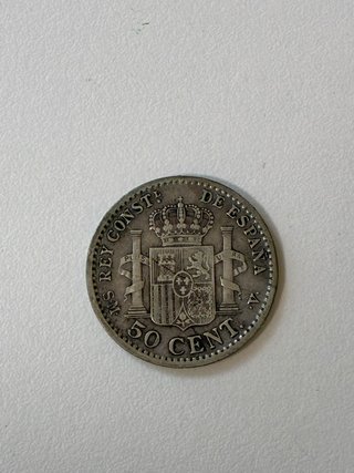 Moneda 50 céntimos Alfonso XIII 1904