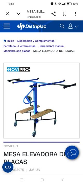 Elevadora Pladur Novipro