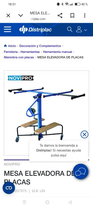 Elevadora Pladur Novipro