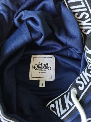 Sudadera azul con capucha mujer/niña