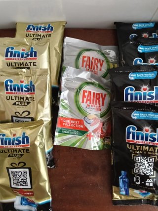 Pack Pastillas Lavavajillas Finish y Fairy