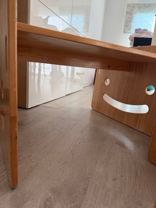 Mesa y 2 Sillas Montessori Madera Maciza