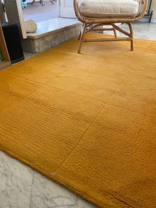 Alfombra HELLUM naranja Ikea descatalogada