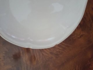 Vajilla cerámica blanca