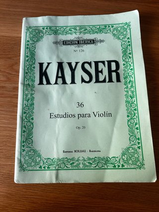 Kayser Estudios para Violín Op. 20