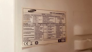 Nevera Samsung plateada