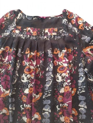 Blusa Adolfo Domínguez Seda Estampada T.48