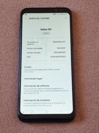 Galaxy S8+, 4 ram y 128GB Negro