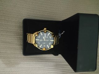 Reloj Skyline Oro Negro Como Nuevo