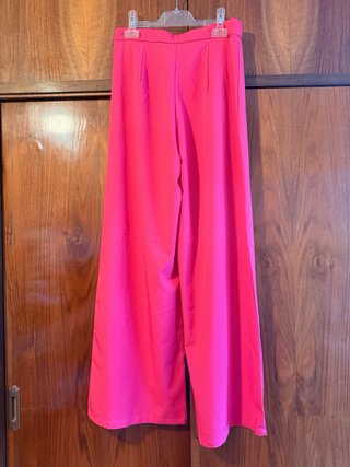 Pantalón palazzo rosa fucsia