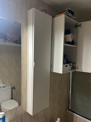 Armario baño blanco