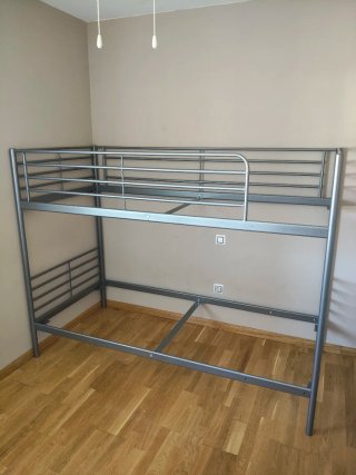 Litera Metálica Gris Ikea 3 Camas incluye colchone