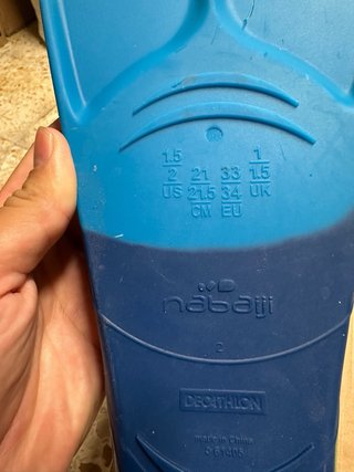 Pinne Decathlon Bambino N.34