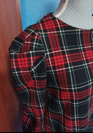 Vestido Tartán Manga Larga