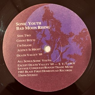 Sonic Youth - Bad Moon Rising (LP)