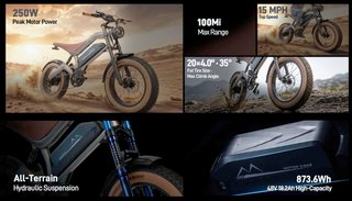 DYU M20 EBIKE - Bicicleta Eléctrica