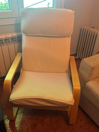Sillón Ikea Beige Madera
