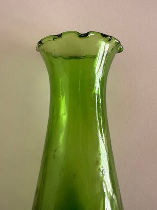Jarrón antiguo soplado L'Olleria 18cm