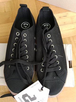 Zapatillas Ethletic veganas negras talla 42