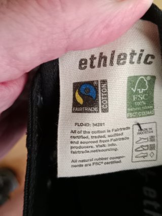 Zapatillas Ethletic veganas negras talla 42