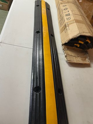 4 Barreras de velocidad modular de caucho