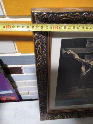 Cuadro Dorado Tallado Religioso