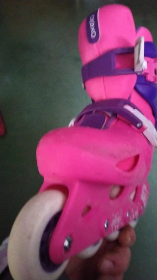 Patines en línea Oxelo niña rosa/morado