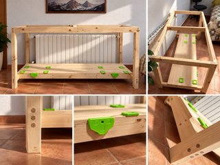 Banco de trabajo artesanal de madera Festool