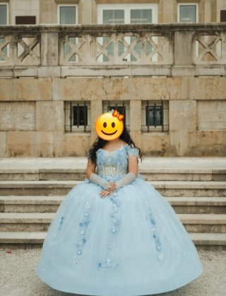 Vestido de 15 años azul