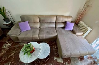 Sofá Chaise Longue Gris