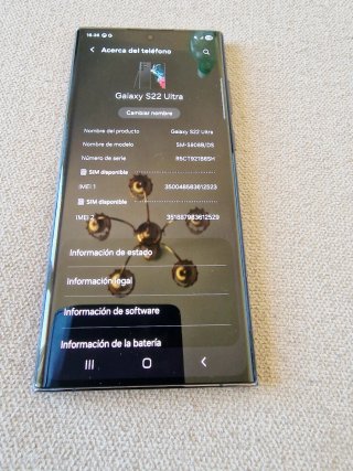 Galaxy S22 Ultra, 12 ram y 256GB
