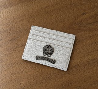 Tarjetero Chrome hearts blanco