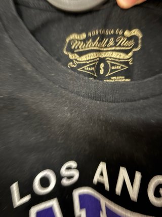 Camiseta Mitchell & Ness Lakers Los Angeles Negra