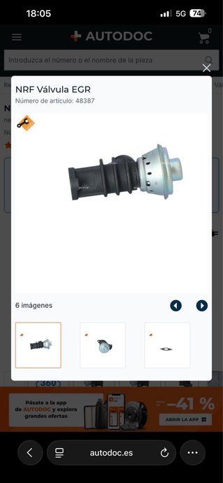 Rótula y Válvula EGR Citroen Xsara Picasso 2004