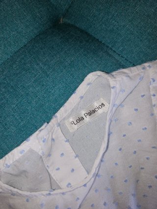 Camisa Lola Palacios 8 años Blanca Plumeti