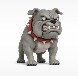 Figura Perro Bulldog Francés Enfurecido