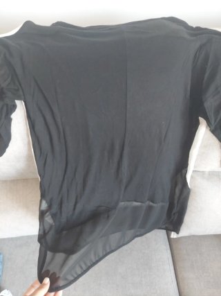 Camiseta chica blanca y negra