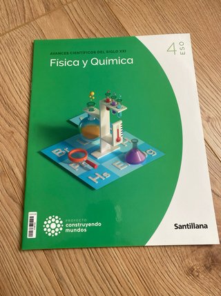 Libro de texto  FISICA Y QUIMICA 4 ESO