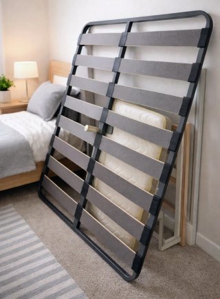 Somier 135 cm Negro/Gris