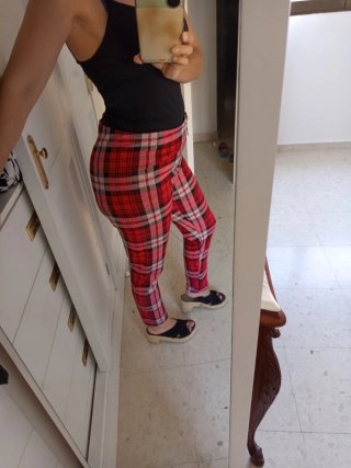 Pantalón cuadros escoceses rojo