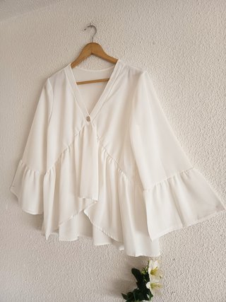 Elegante Blusa Blanca TML