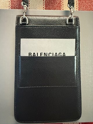 Balenciaga Bandolera/Tarjetero Negro
