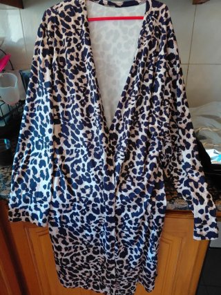 Cardigan estampado leopardo talla única