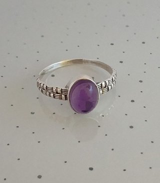 Anillo Plata 925 con Amatista