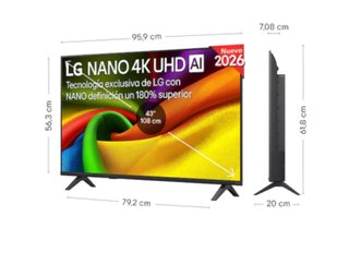 TV LG 43 4K UHD AI Nano 2026