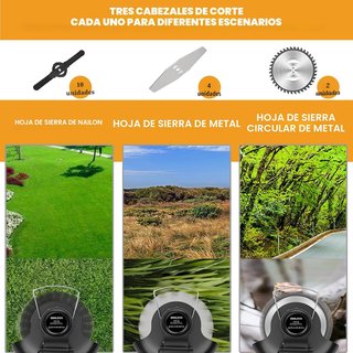 Desbrozadora Cortabordes Inalámbrica 2 Baterías