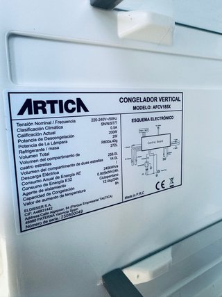 718.Congelador vertical Dual Congela/Frigorifico N