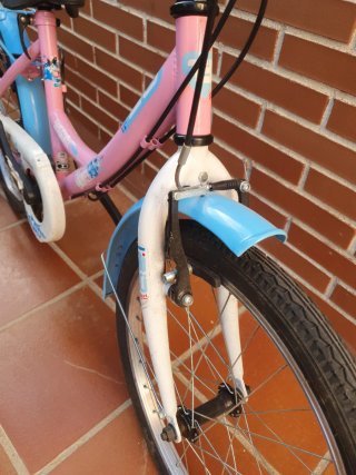 Bicicleta niña con cambios de marchas