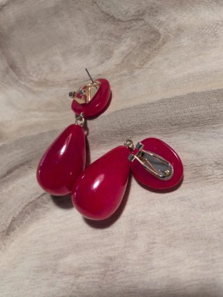 Pendientes rojos
